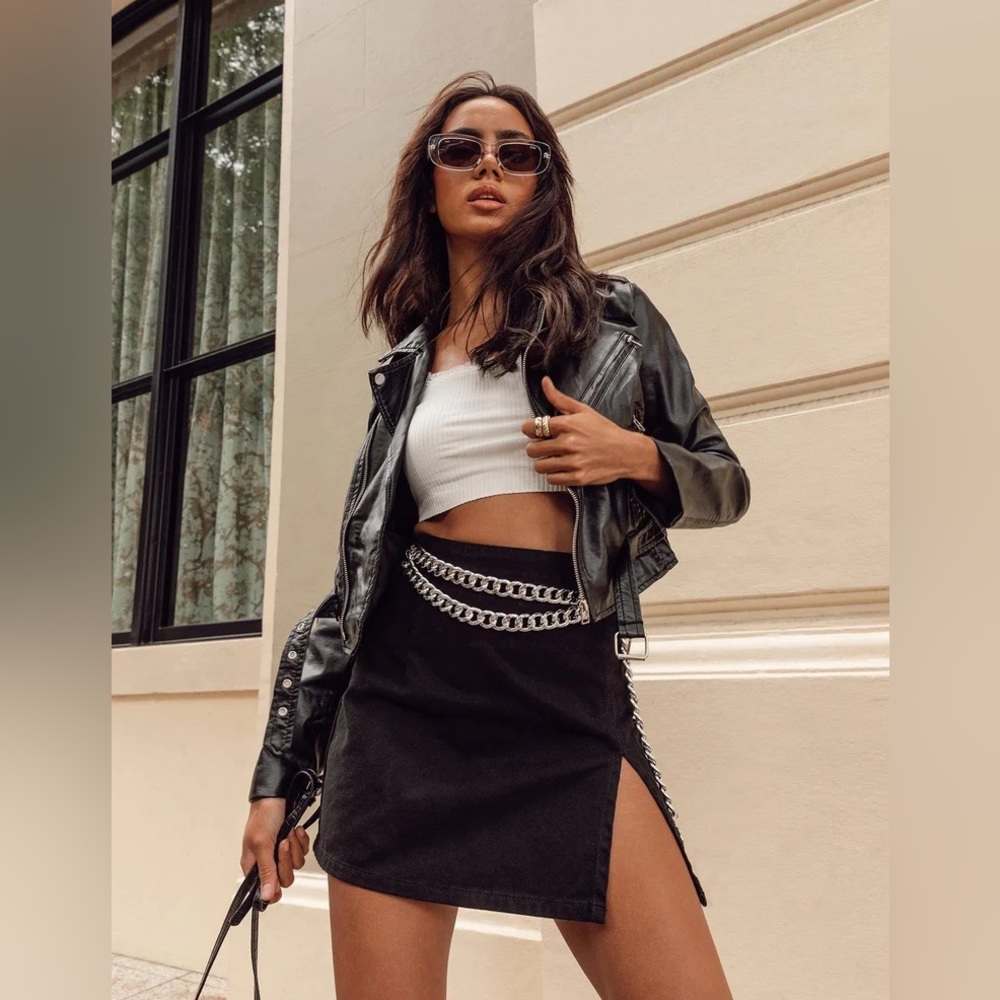 Princess Polly THE LOLA MINI SKIRT BLACK